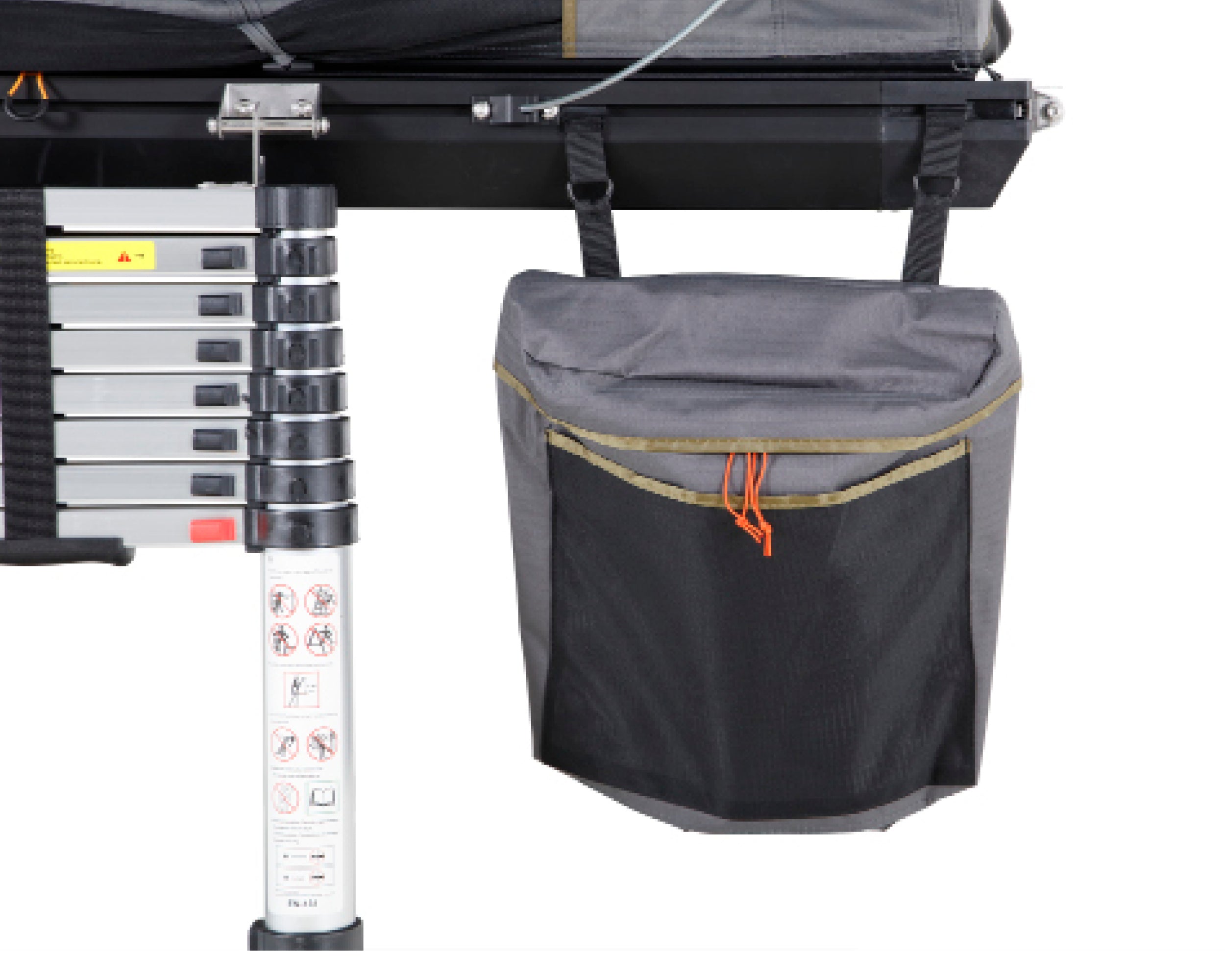 HD Mamba III - Clam Shell Aluminum Rooftop Tent Grey Body & Grey Rainfly (Sleeps 2-3)