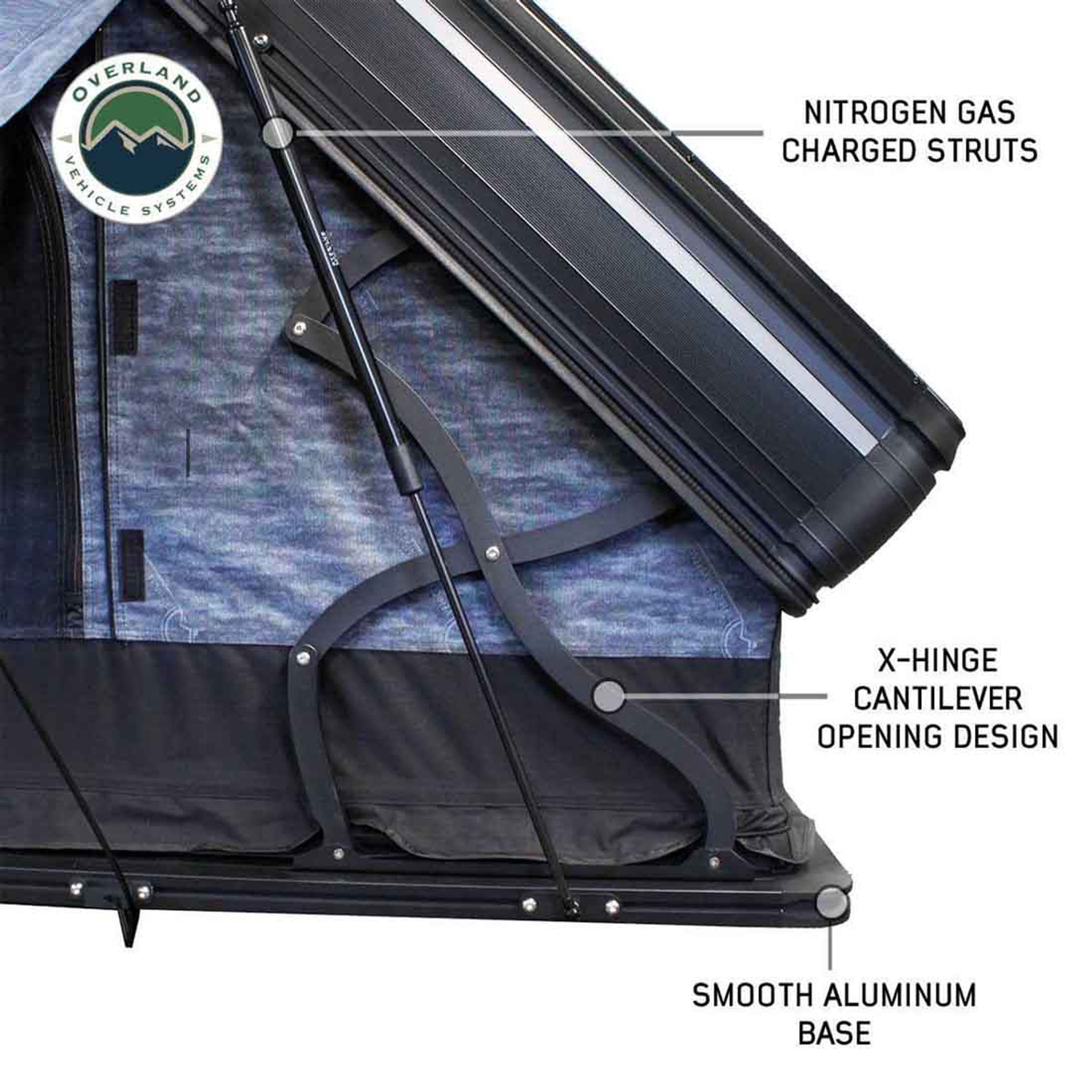 XD Everest IV - 4 Person Cantilever Aluminum Hard Shell Rooftop Tent
