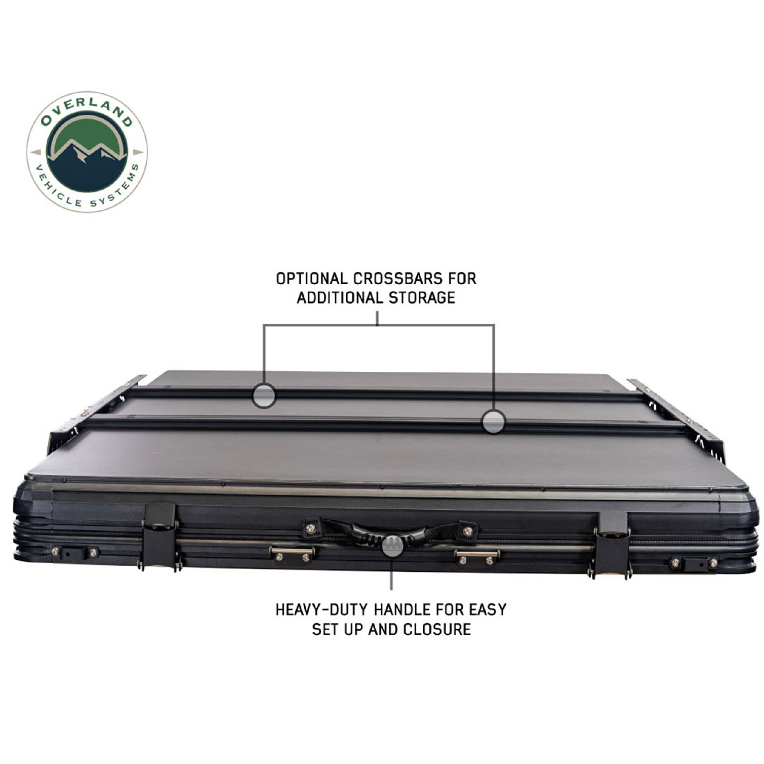 XD Lhotse - Clamshell Aluminum Rooftop Tent, 2 Person, Grey Body & Black Rainfly