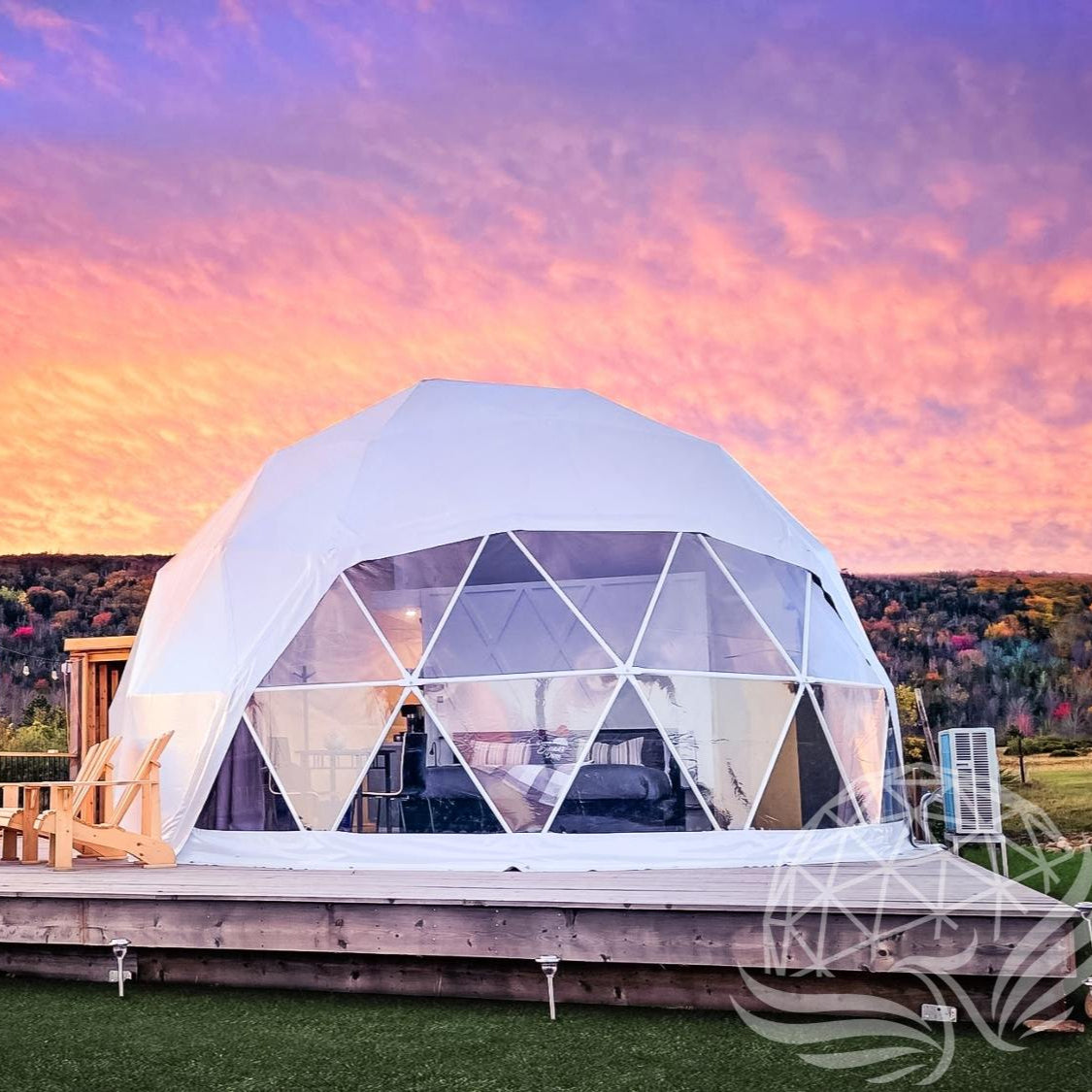 23 ft / 7m / 400 sqft All Season Glamping Dome