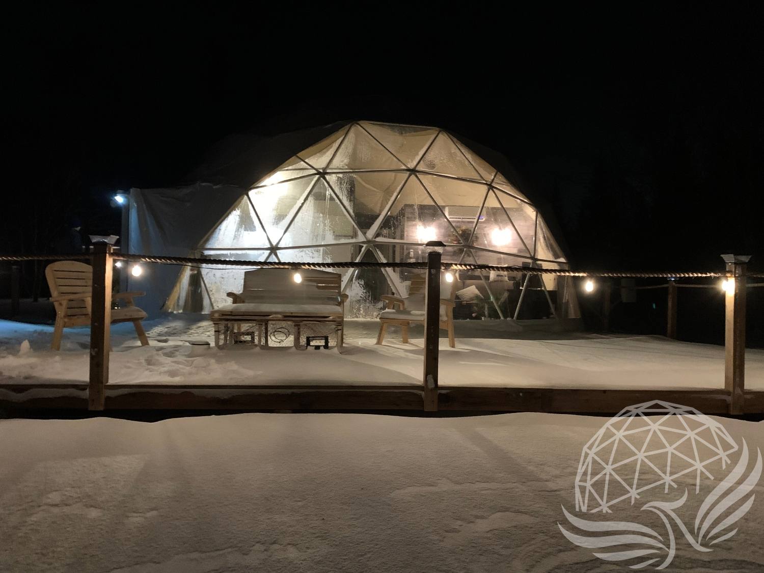 30ft / 9m / 690 sqft All Season Glamping Dome