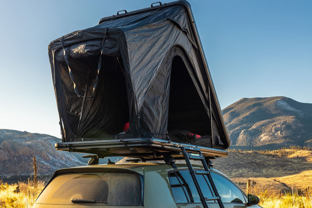 Aspen Lite Standard – Lightweight Hard Shell Rooftop Tent (Sleeps 1–2, Ideal for Campers Under 6′ Tall)