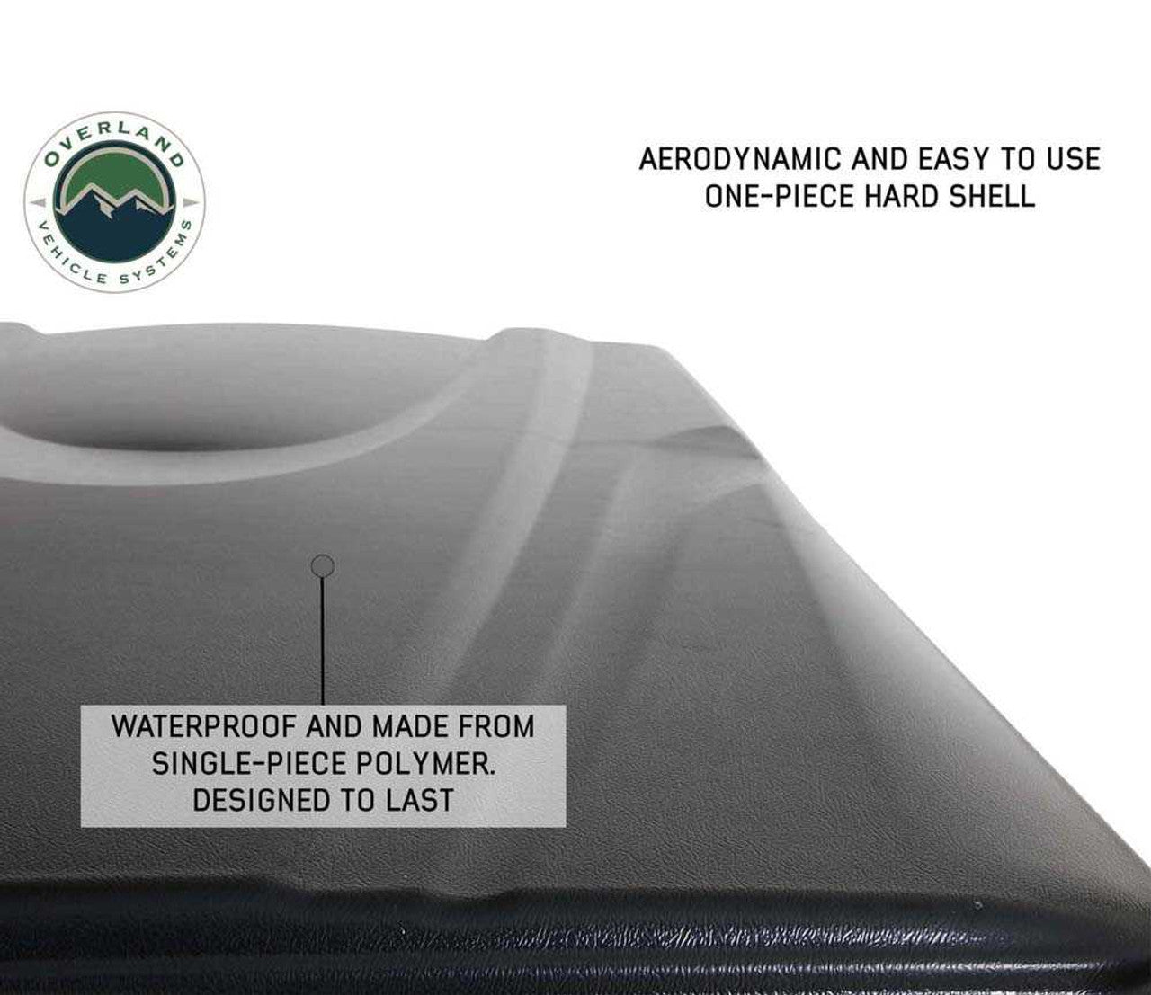 HD Bushveld IV - 4 Person Cantilever Hard Shell Rooftop Tent Grey Body & Tan Rainfly