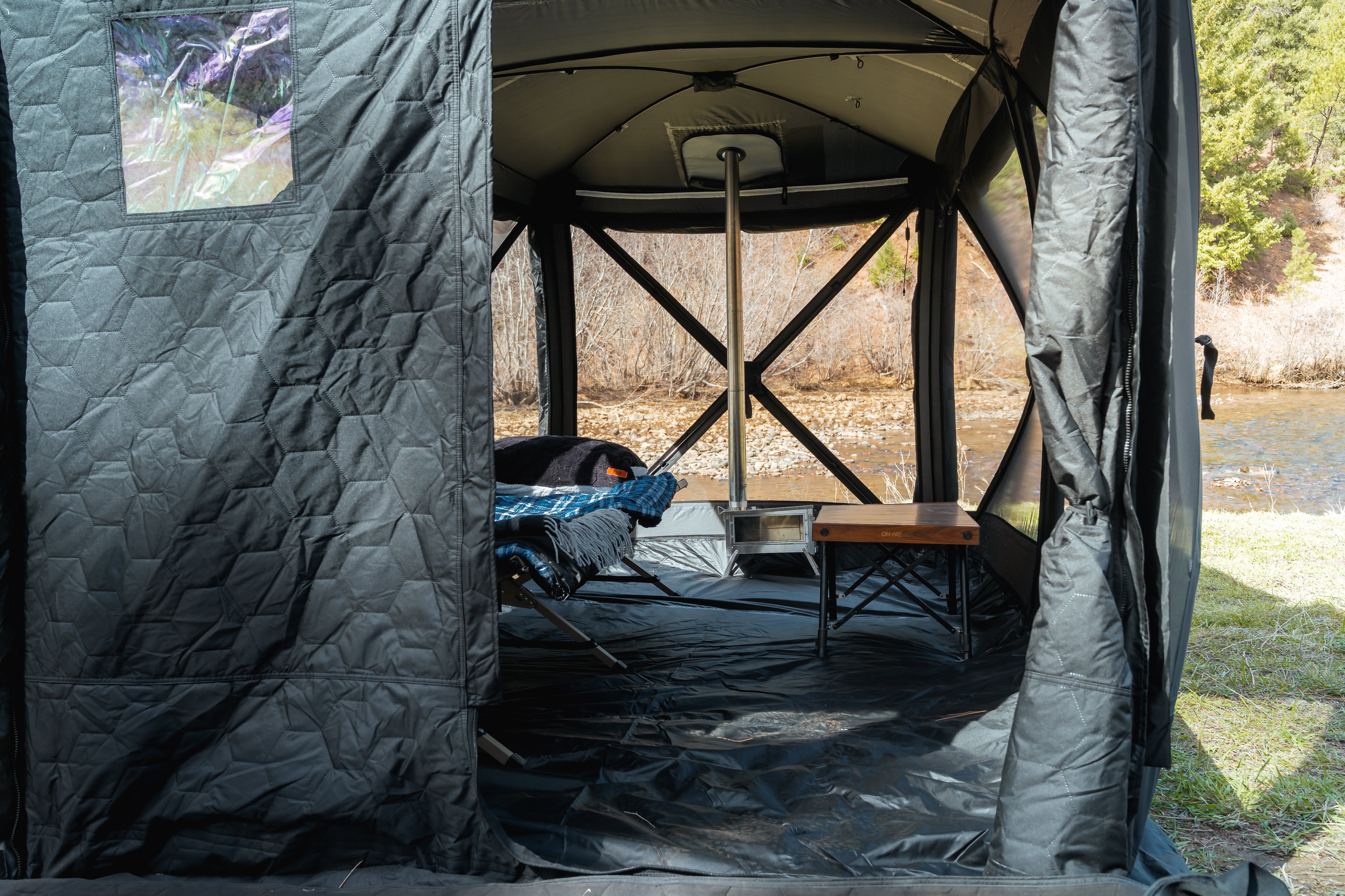 FreeSpirit Hub 4 Double Ground Tent (Sleeps 4-8 Campers)
