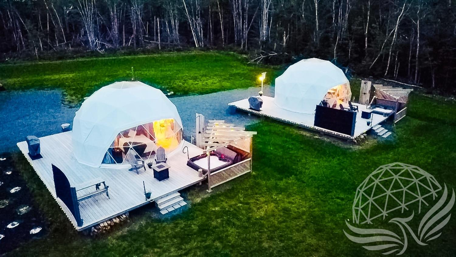 23 ft / 7m / 400 sqft All Season Glamping Dome