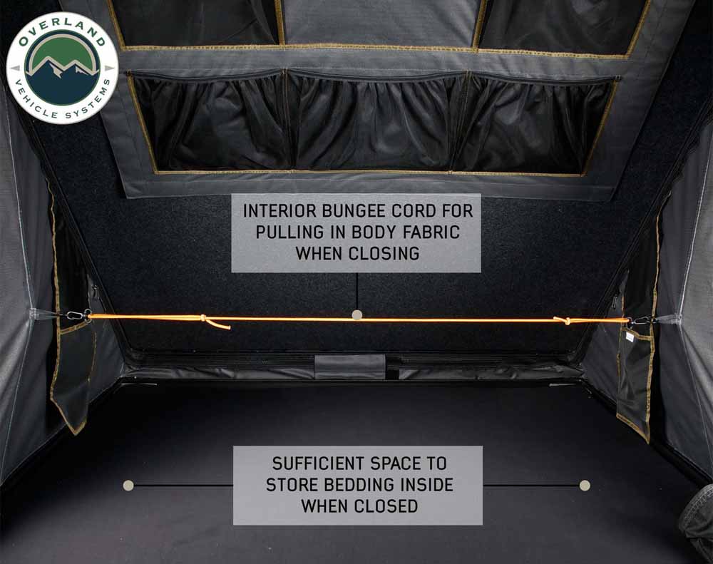 HD Mamba III - Clam Shell Aluminum Rooftop Tent Grey Body & Grey Rainfly (Sleeps 2-3)