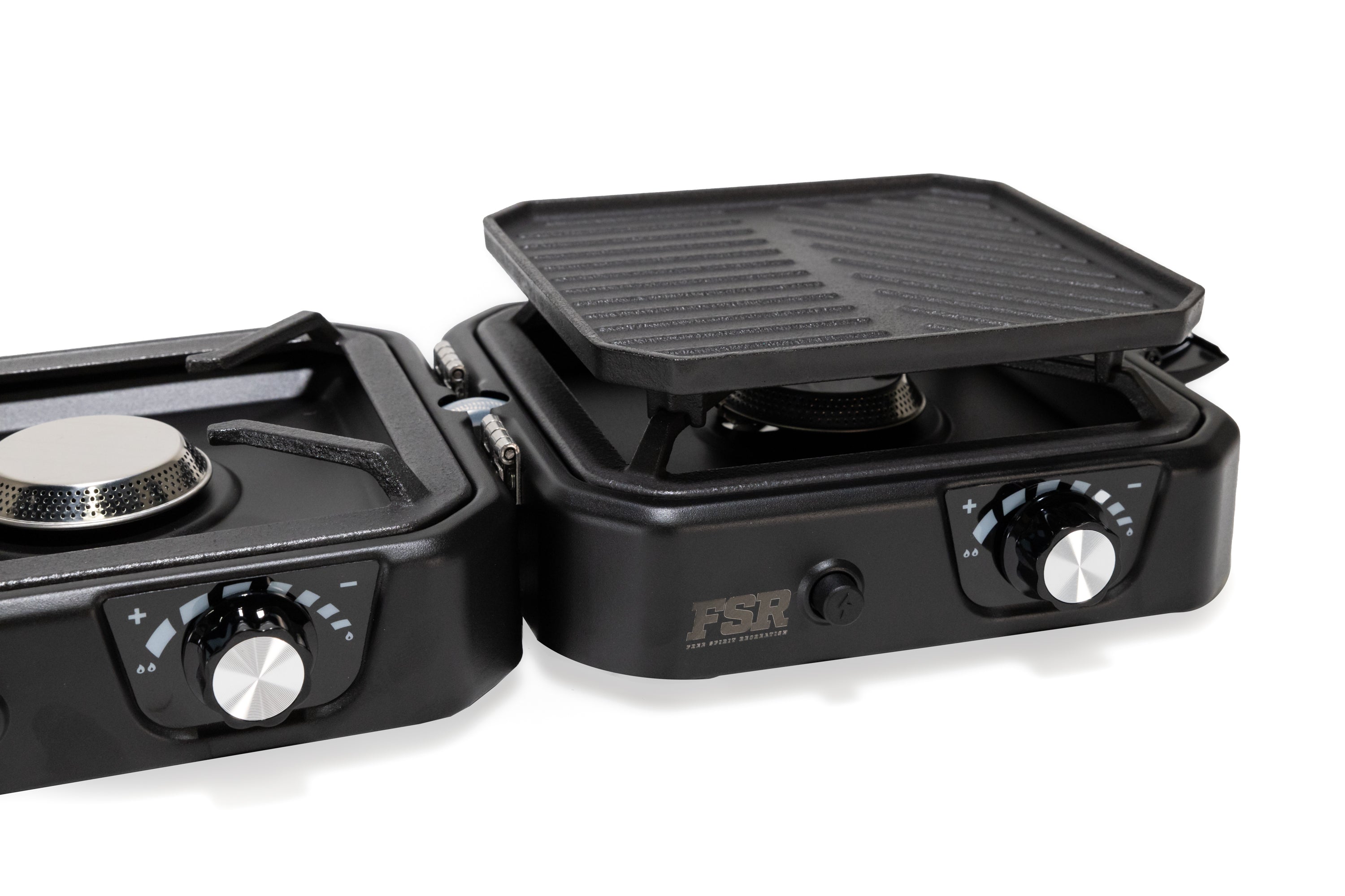 FreeSpirit Portable 2 Burner Camp Stove & Wind Screen