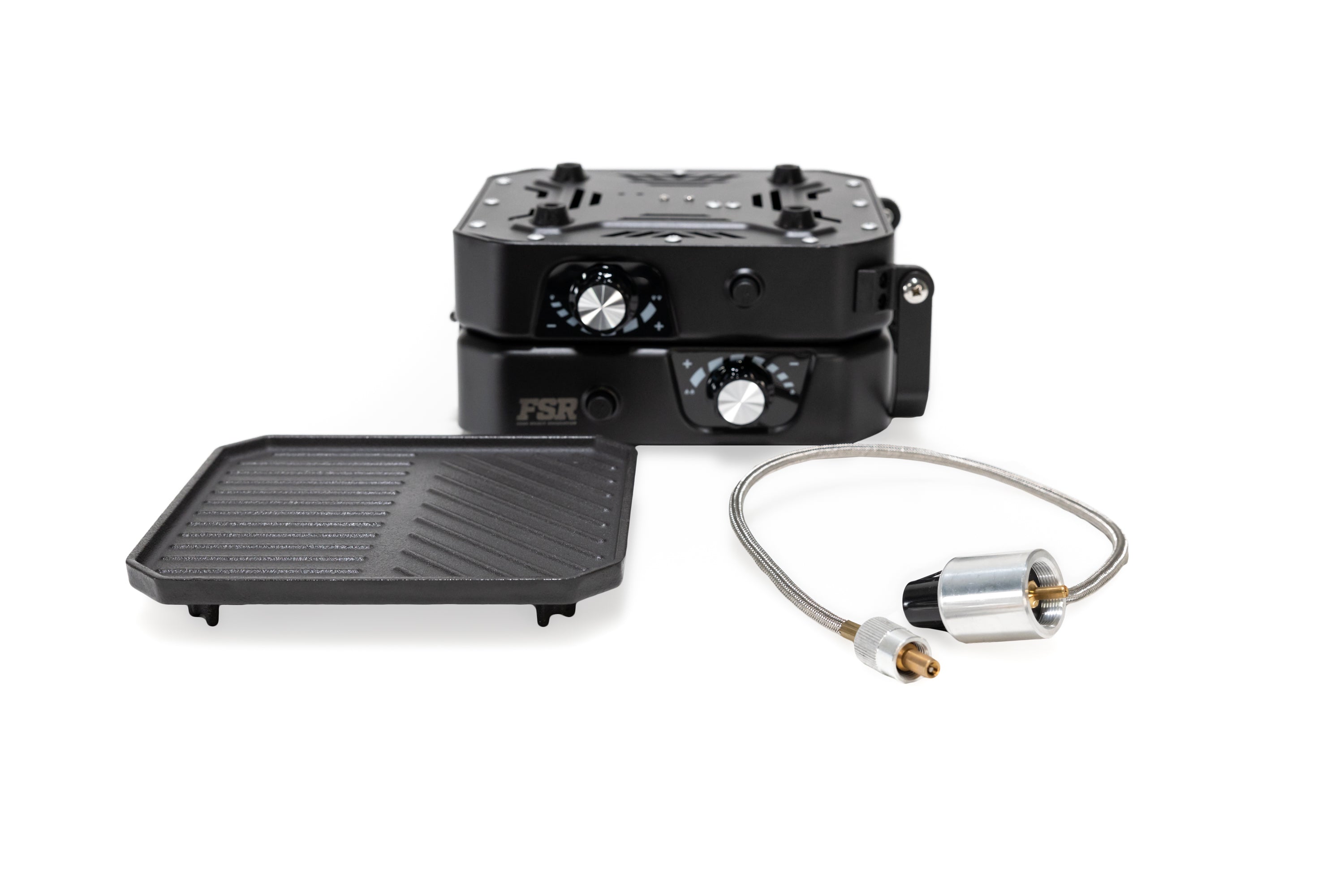 FreeSpirit Portable 2 Burner Camp Stove & Wind Screen
