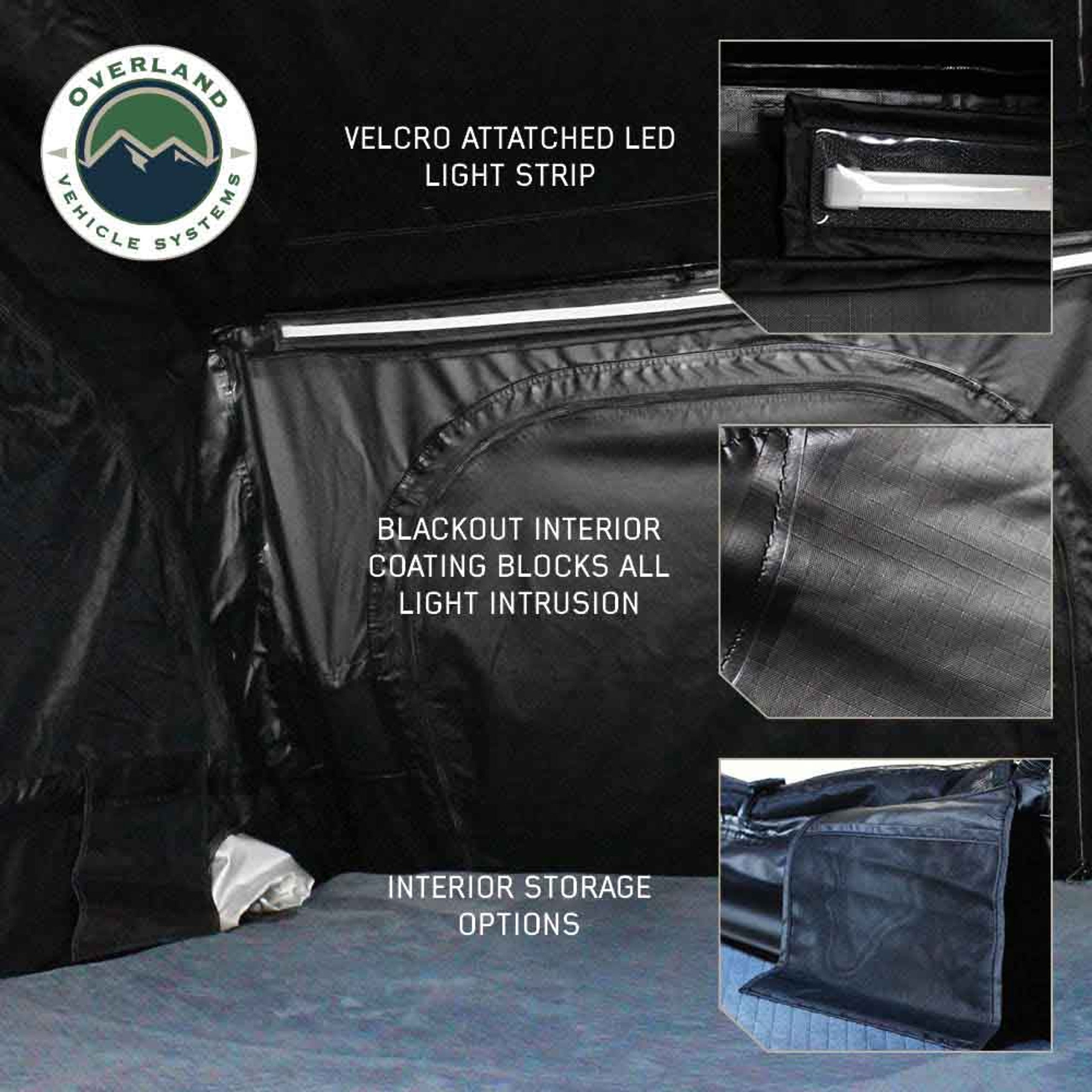 XD Sherpa - 2 Person Hybrid Soft Shell Rooftop Tent, Blue Body & Black Rainfly