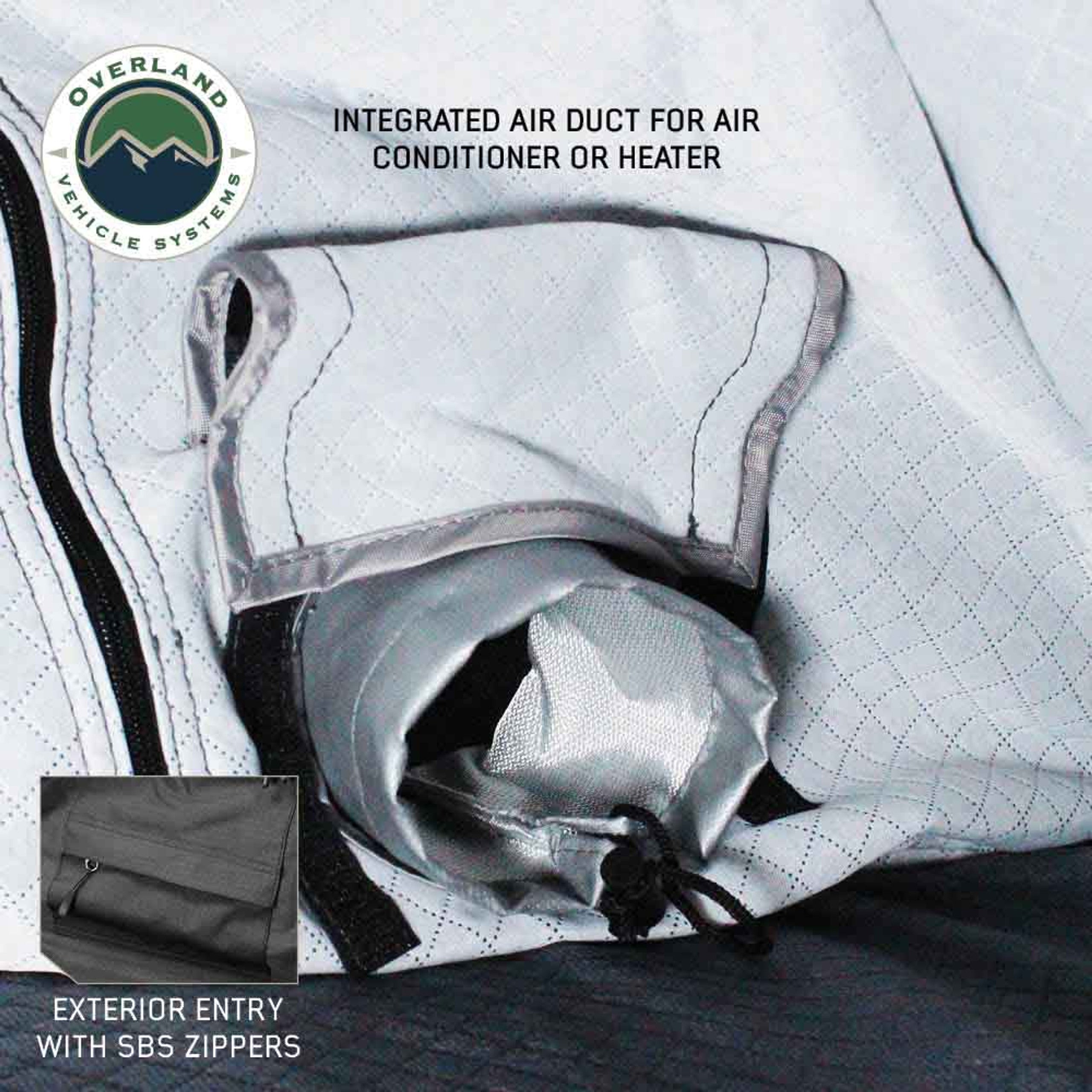 XD Sherpa - 2 Person Hybrid Soft Shell Rooftop Tent, Blue Body & Black Rainfly