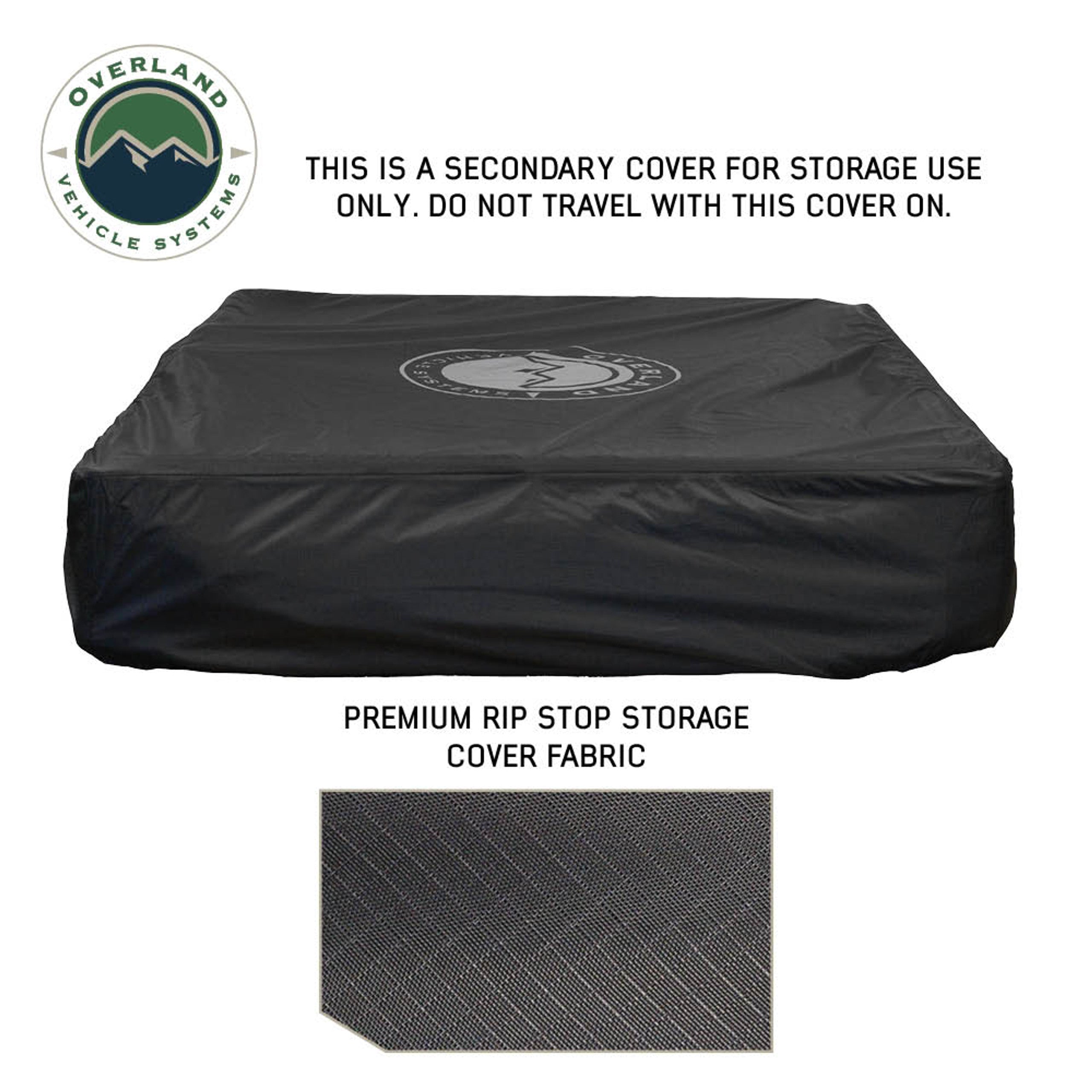 XD Sherpa - 4 Person Hybrid Soft Shell Rooftop Tent, Blue Body & Black Rainfly