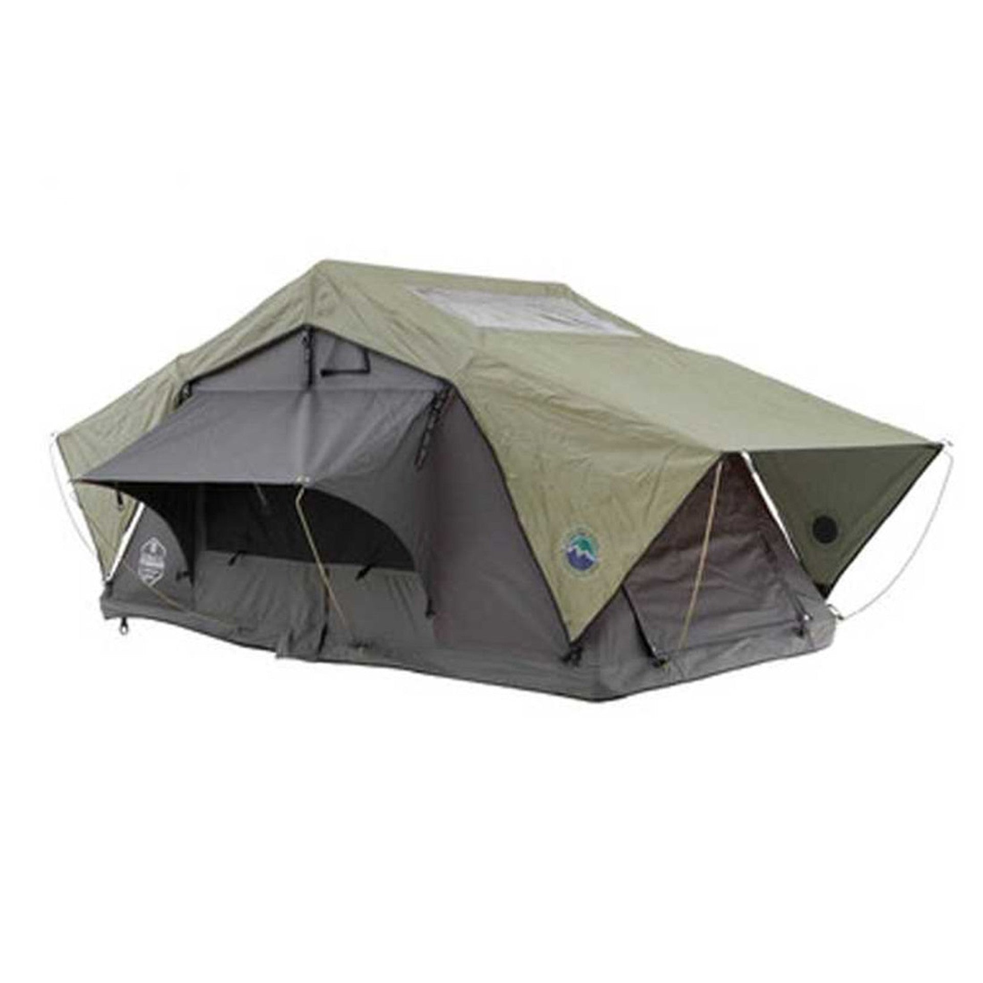 HD Nomadic 3 Standard - Soft Shell Rooftop Tent, Grey Body & Green Rainfly (Sleeps 3)