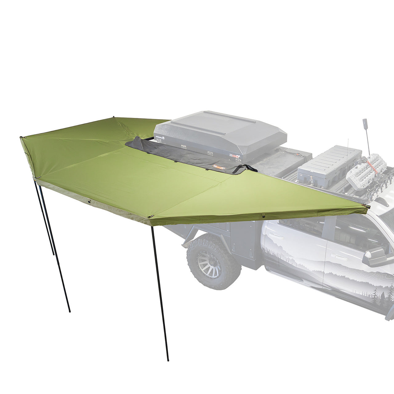 23ZERO Peregrine PRO 6 Arm 270 Degree Vehicle Awning – Left (Driver Side)
