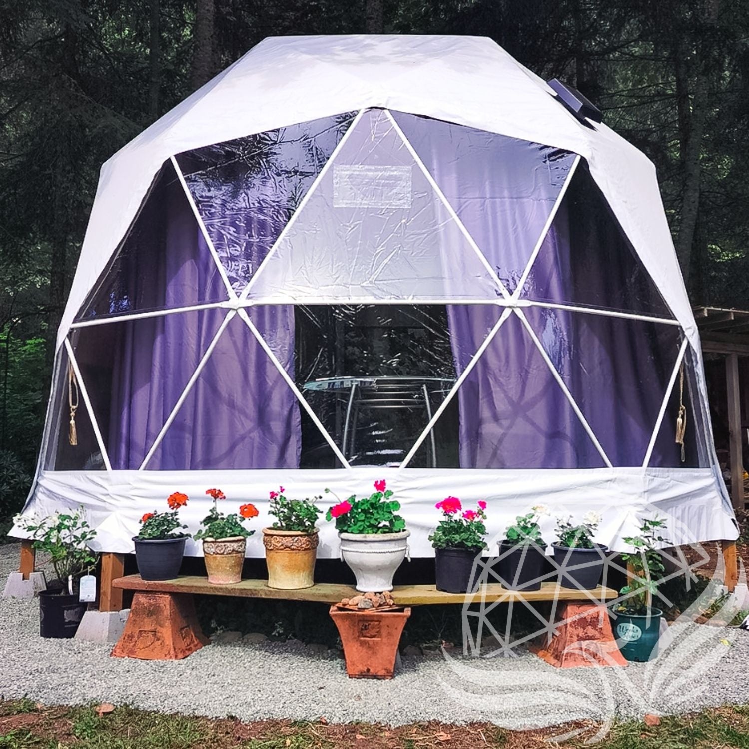 16ft / 5m / 210 sqft  All Season Glamping Dome