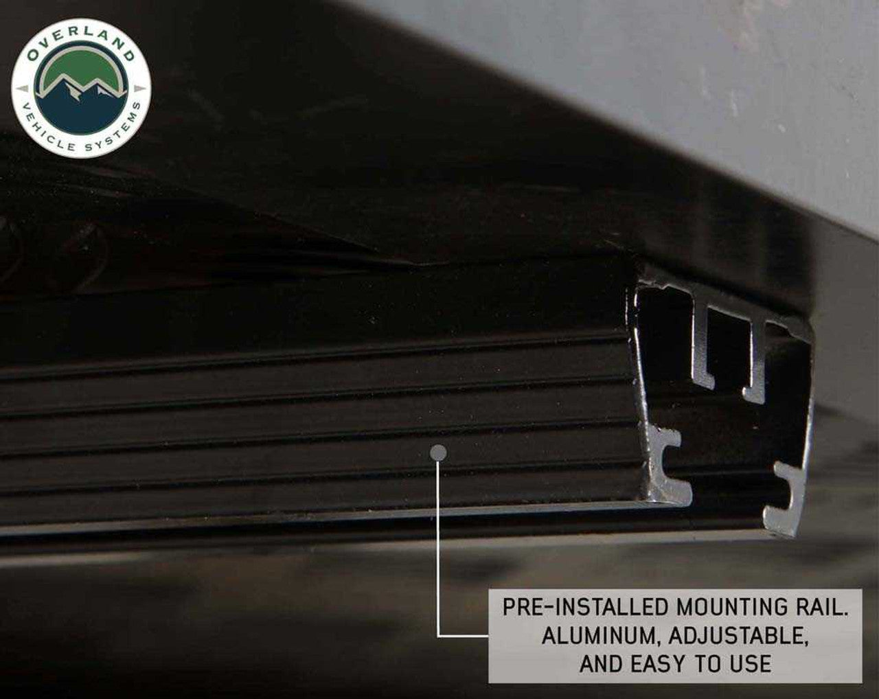 HD Bushveld IV - 4 Person Cantilever Hard Shell Rooftop Tent Grey Body & Tan Rainfly