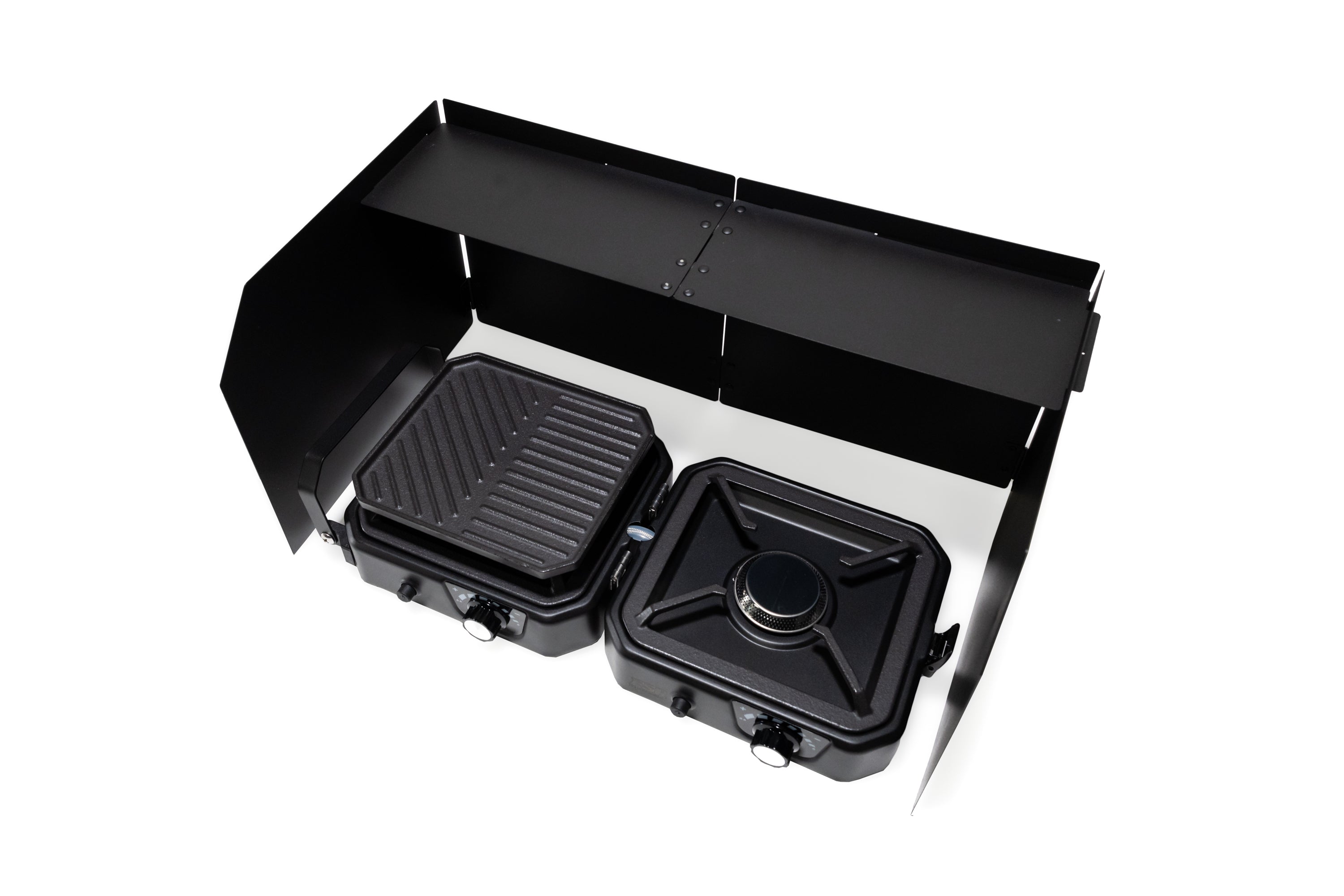 FreeSpirit Portable 2 Burner Camp Stove & Wind Screen